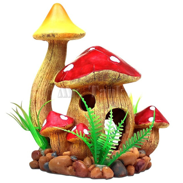 Mr.Tank Mushroom decorations Ornament Accessories