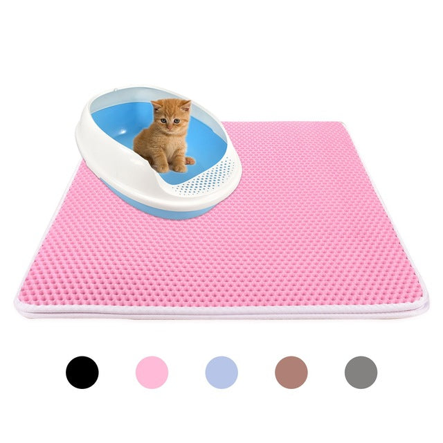 HappyStore Waterproof Cat Litter Mat