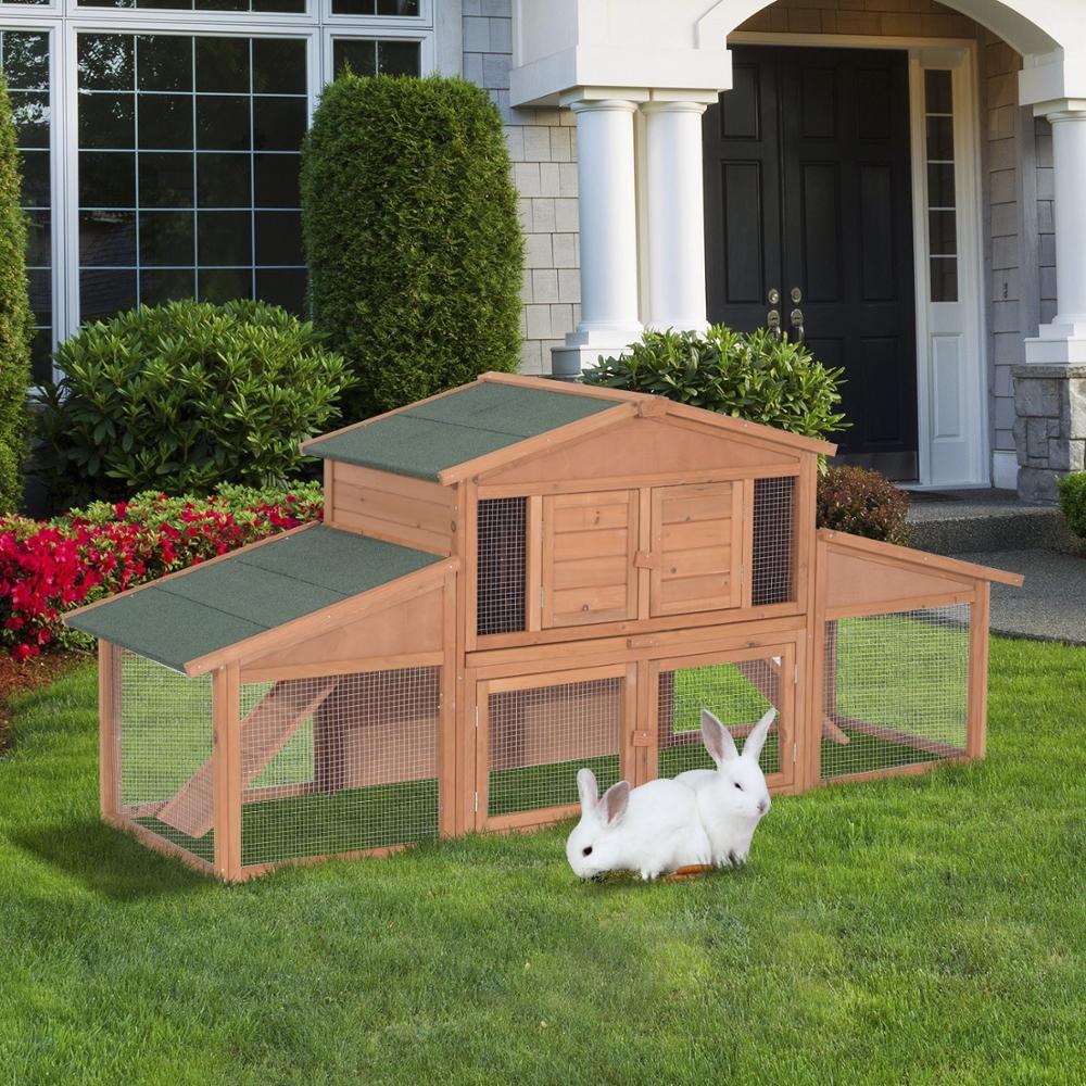 Wooden Outdoor Rabbit Cage