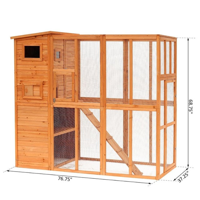 Wooden Outdoor Rabbit Cage