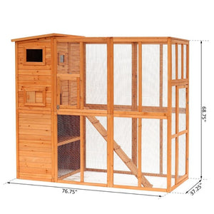 Wooden Outdoor Rabbit Cage