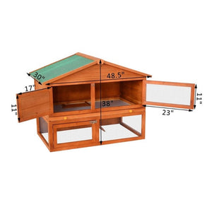 Wooden Outdoor Rabbit Cage