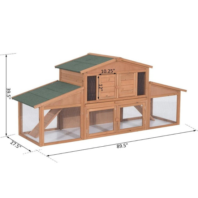 Wooden Outdoor Rabbit Cage