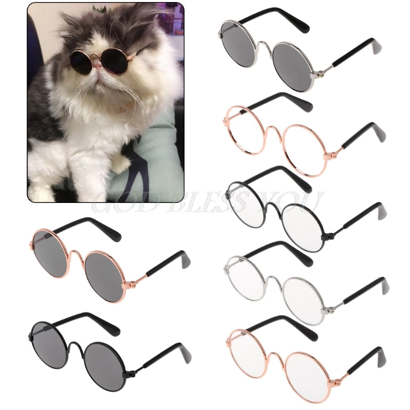 Sunglasses Round Fashion Props for Cat